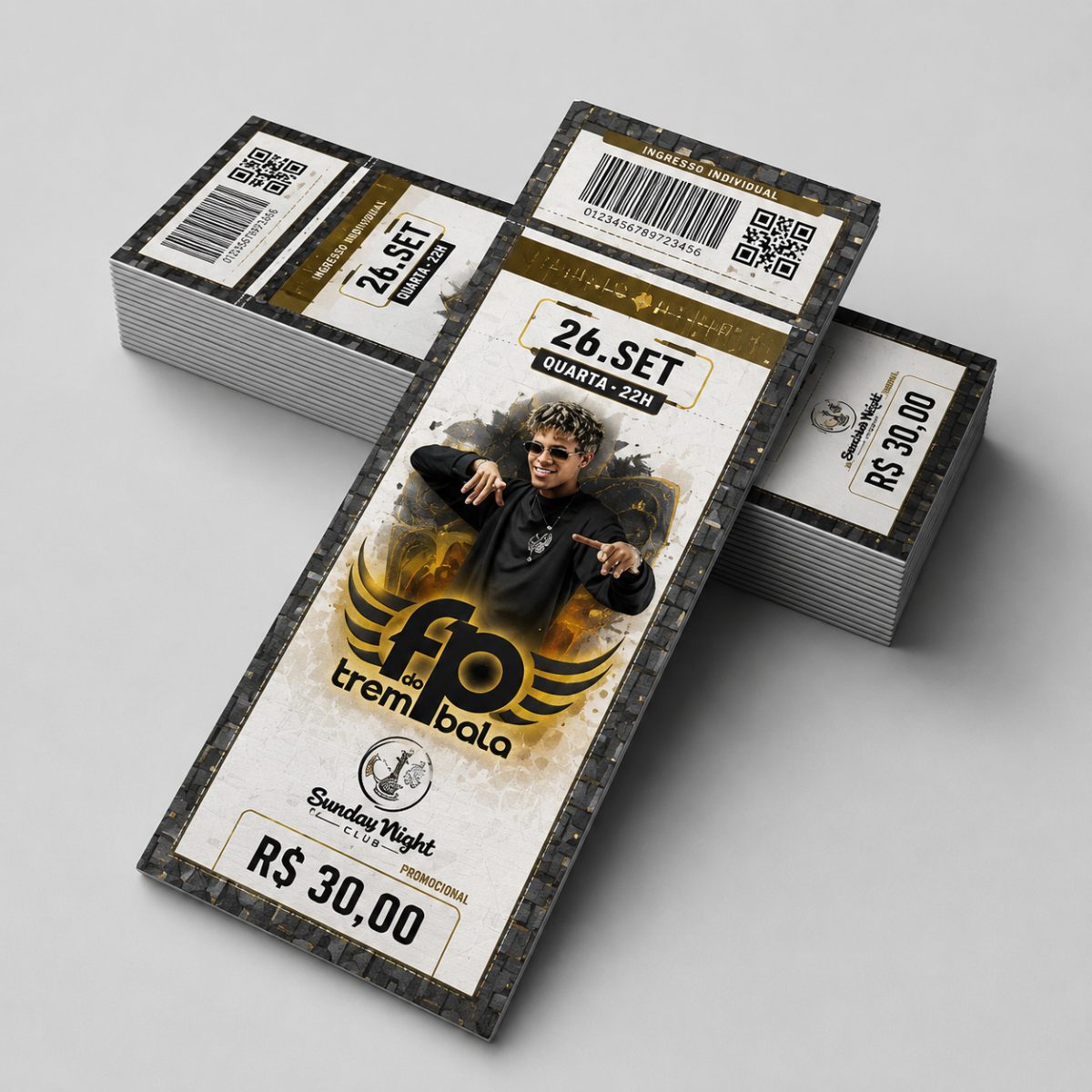 Ingresso Papel Moeda 15x5,5cm 2